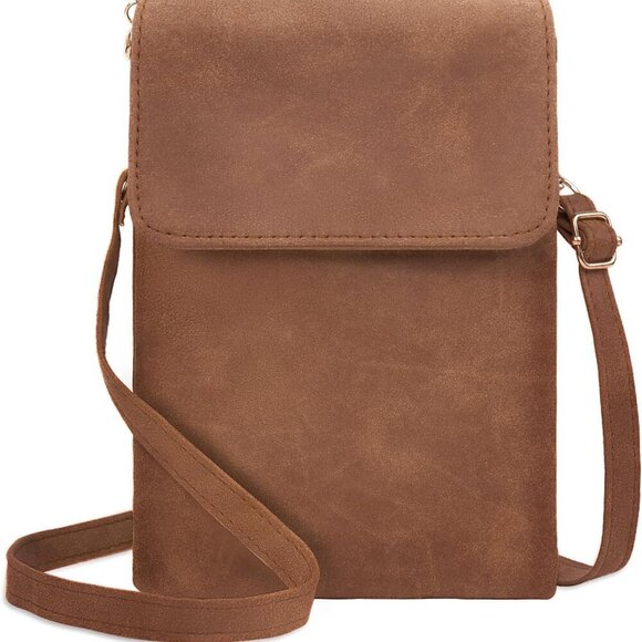 Handbags - Small Crossbody Bags for Women, Leather Cell Phone Purse with Adjustable Strap,